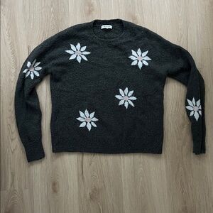 MADEWELL Floral Intarsia Pullover Sweater
